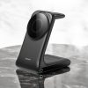 3 in 1 þráðlaus 15W hraðhleðslustandur með segul fyrir iPhone, iWatch og AirPods